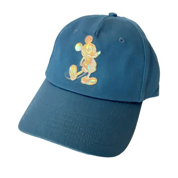 Disney Parks WDW 50th Iridescent Shimmer Mickey Mouse Hat Ball Cap NWT - Picture 1 of 9